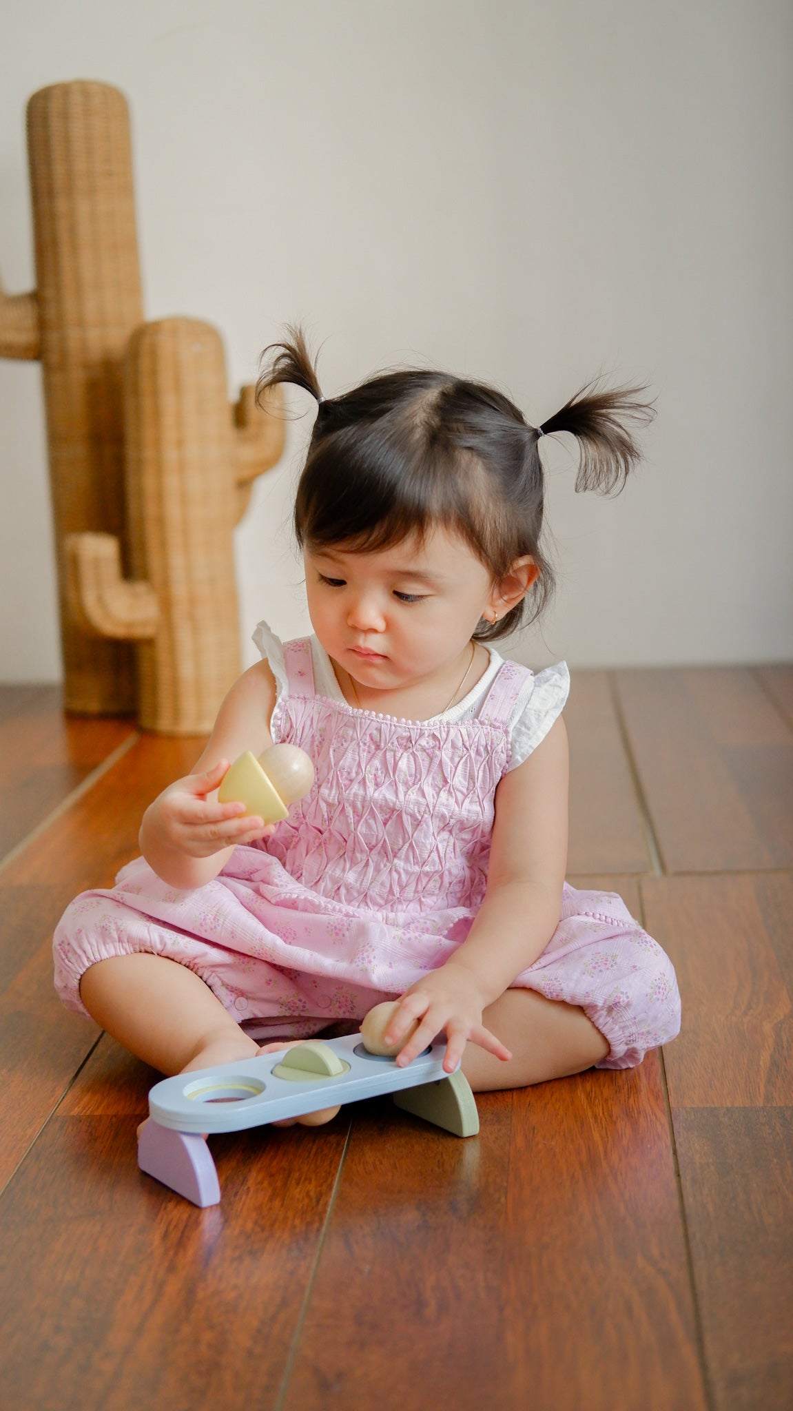 蒙特梭利木球抓握玩具