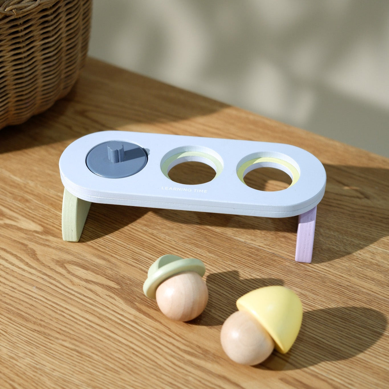 蒙特梭利木球抓握玩具