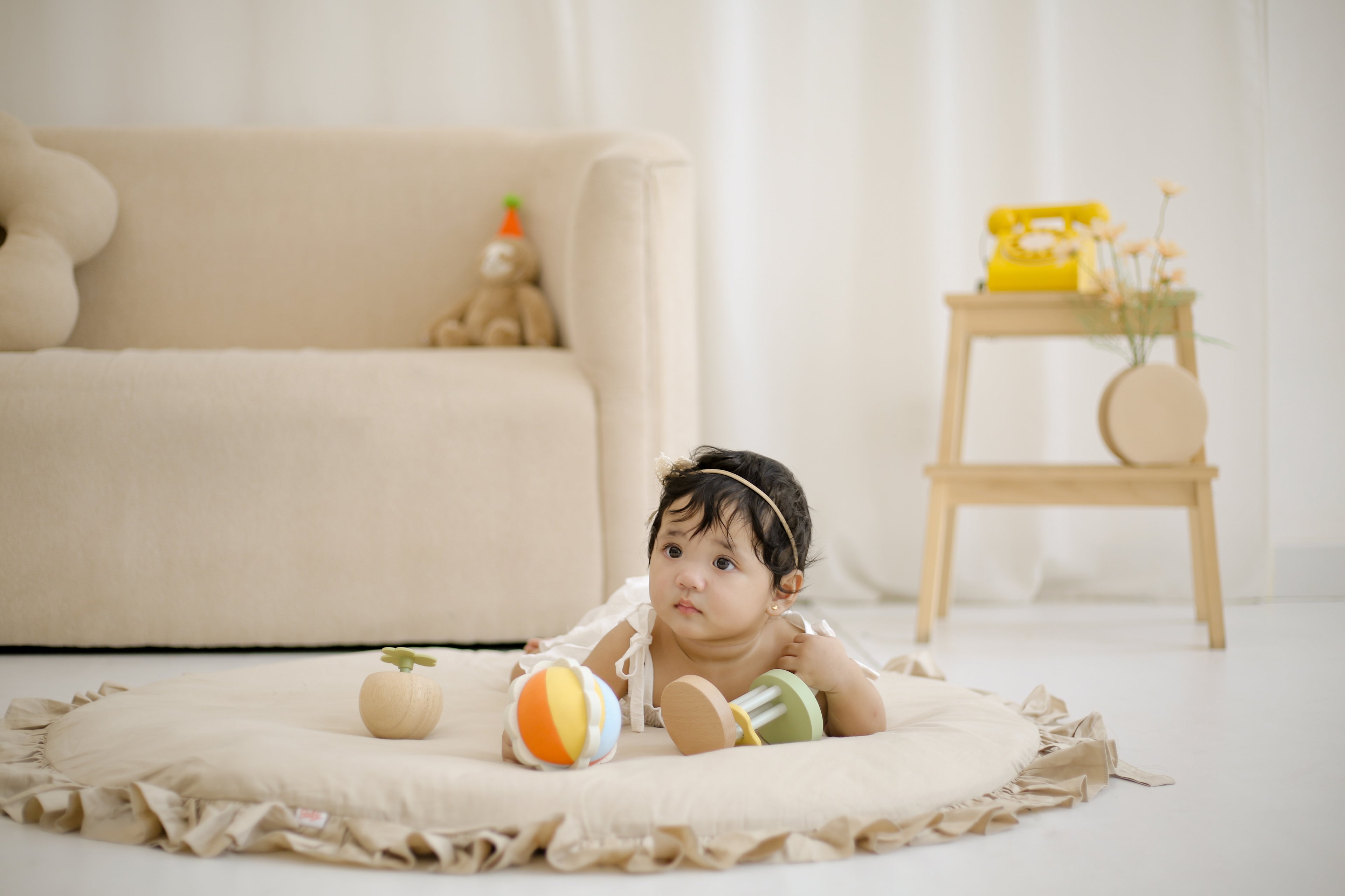 木製搖鈴爬行玩具